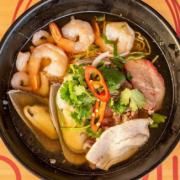 Combination Egg Noodle Soup