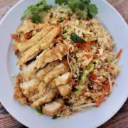 Crispy Fried Chicken with Fried Rice