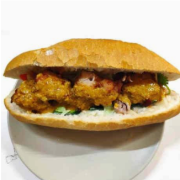 Satay Chicken Baguette